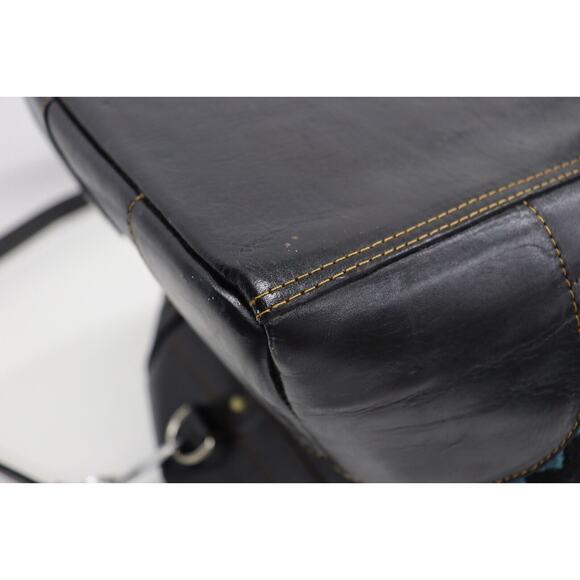 Give Thanks Hand Crafted Leather and Woven Large Weekender Duffle Bag MSRP $500+ - Picture 10 of 16